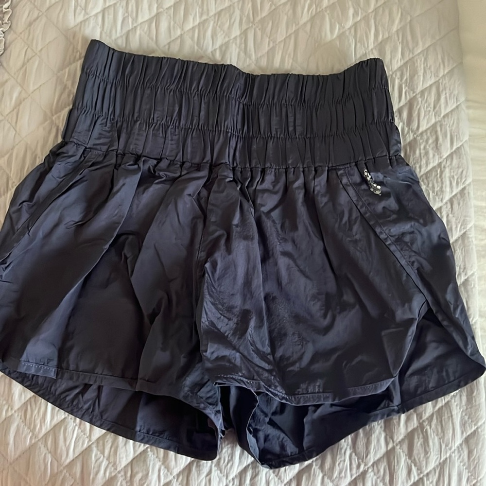 Navy Blue Free People Movement Shorts